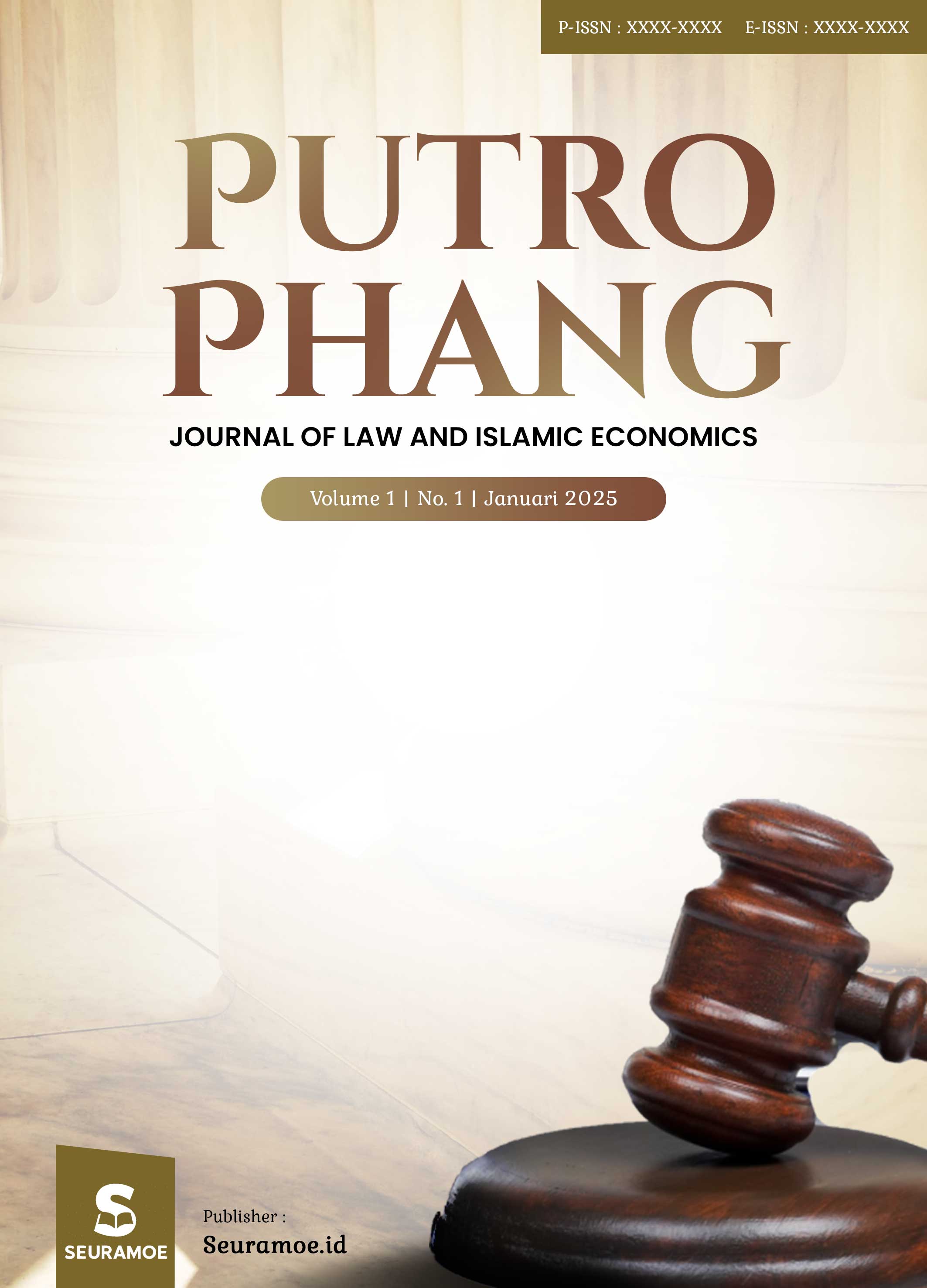 					View Vol. 1 No. 1 (2026): Putro Phang: Journal of Law and Islamic Economics
				